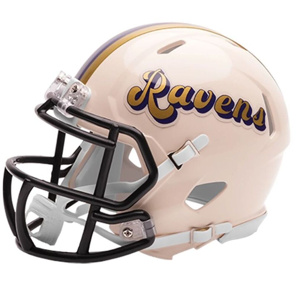 Baltimore Ravens Riddell Retro Collection NFL Mini Helmet - Picture 2 of 2